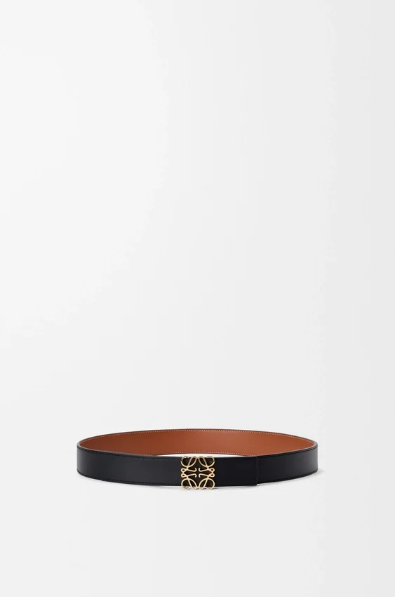 Omkeerbare Anagram-riem van glad kalfsleer Omkeerbare Anagram-riem van glad kalfsleer