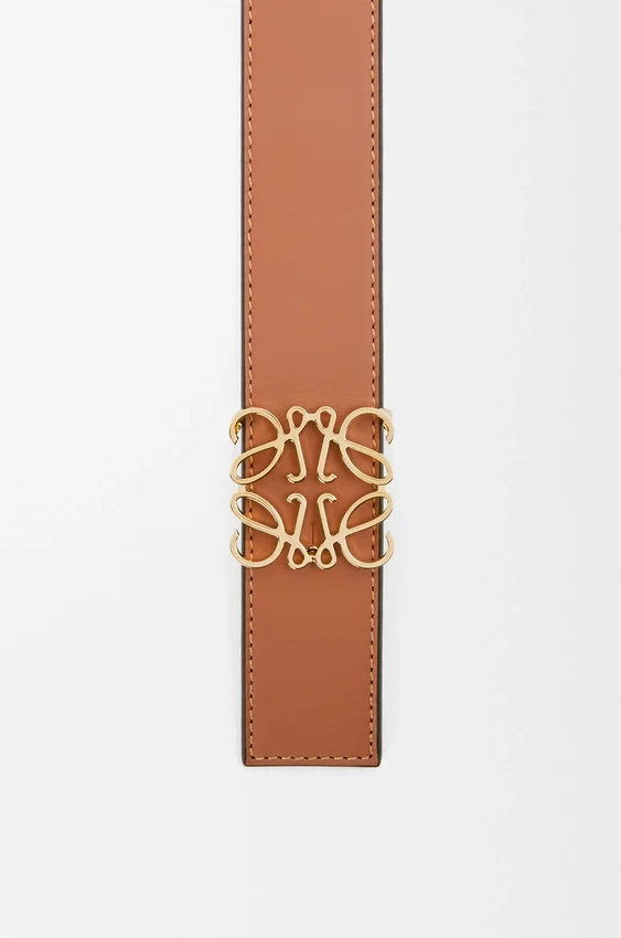 Omkeerbare Anagram-riem van glad kalfsleer Omkeerbare Anagram-riem van glad kalfsleer