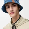 Omkeerbare buckethoed van denim Omkeerbare buckethoed van denim