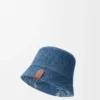 Omkeerbare buckethoed van denim Omkeerbare buckethoed van denim