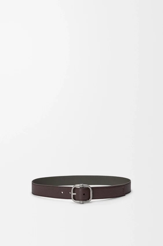 Omkeerbare riem met Loop van soepel generfd kalfsleer Omkeerbare riem met Loop van soepel generfd kalfsleer