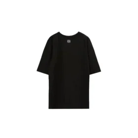 Opdruk op de borst, korte mouwen, unisex, zwart H000341X11