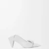 Origami-pumps met open achterkant van lamsleer