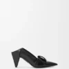Origami-pumps met open achterkant van lamsleer