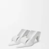 Origami-pumps met open achterkant van lamsleer