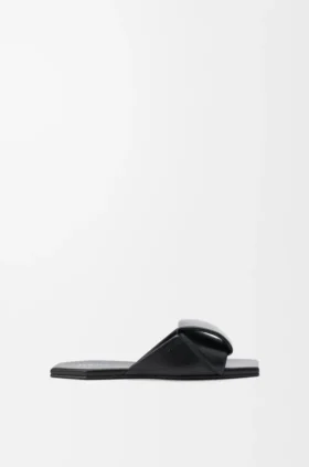Origami-slipper van lamsleer