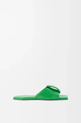 Origami-slipper van lamsleer