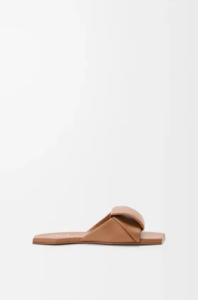 Origami-slipper van lamsleer