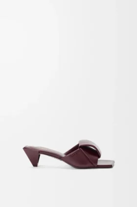 Origami-slipper van lamsleer