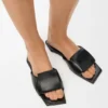 Origami-slipper van lamsleer Origami-slipper van lamsleer