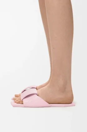 Origami-slipper van lamsleer