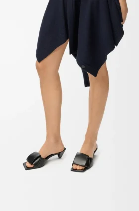 Origami-slipper van lamsleer