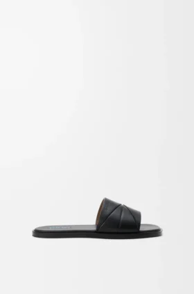 Origami-slipper van zacht kalfsleer