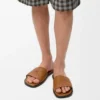 Origami-slipper van zacht kalfsleer
