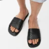 Origami-slipper van zacht kalfsleer