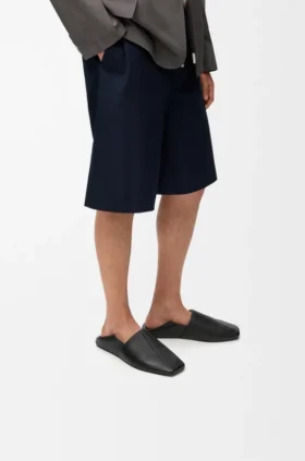 Origami-slipper van zacht kalfsleer