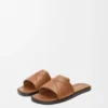 Origami-slipper van zacht kalfsleer