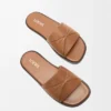 Origami-slipper van zacht kalfsleer