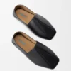 Origami-slipper van zacht kalfsleer