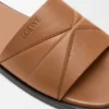 Origami-slipper van zacht kalfsleer