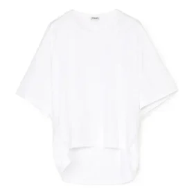 Os T-shirt met korte mouwen, effen wit S540333Xat-2100