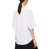 Os T-shirt met korte mouwen, effen wit S540333Xat-2100