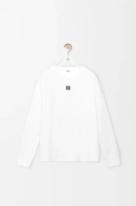 Overhemd met lange mouwen in oversized pasvorm van katoen