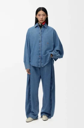 Overhemd van denim
