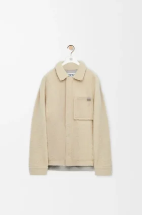 Overshirt van schapenvacht