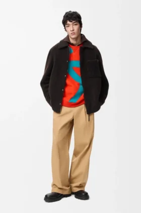 Overshirt van schapenvacht