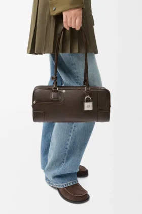 Panta Amazona 31 Cropped-tas van glanzend kalfsleer