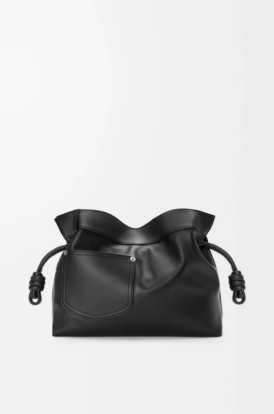 Panta Medium Flamenco-clutch van glanzend kalfsleer Panta Medium Flamenco-clutch van glanzend kalfsleer