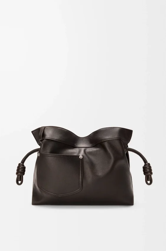 Panta Medium Flamenco-clutch van glanzend kalfsleer Panta Medium Flamenco-clutch van glanzend kalfsleer