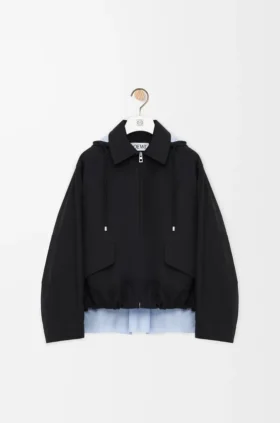 Parka met capuchon van katoen