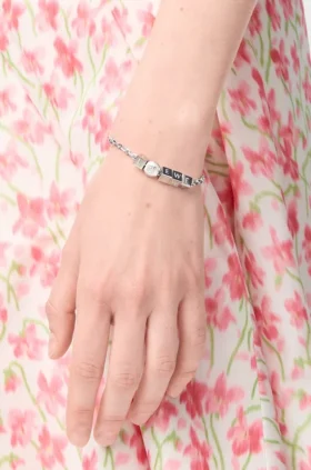 Pebble Cube-armband van sterlingzilver