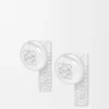 Pebble-oorbellen met studs van sterlingzilver en kristallen Pebble-oorbellen met studs van sterlingzilver en kristallen