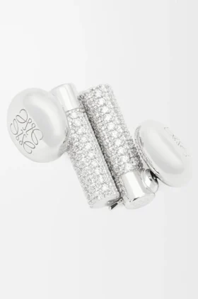 Pebble-oorbellen met studs van sterlingzilver en kristallen Pebble-oorbellen met studs van sterlingzilver en kristallen