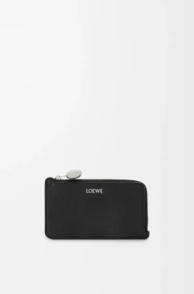 Pebble-portemonnee voor munten van kalfsleer met Pebble-nerf