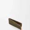 Pebble-portemonnee voor munten van kalfsleer met Pebble-nerf