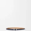 Pebble-riem van glad kalfsleer