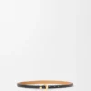 Pebble-riem van glad kalfsleer