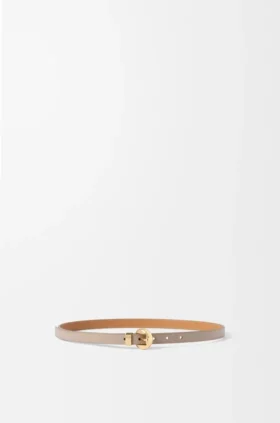 Pebble-riem van glad kalfsleer