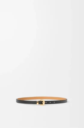 Pebble-riem van glad kalfsleer