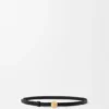 Pebble-riem van glad kalfsleer Pebble-riem van glad kalfsleer