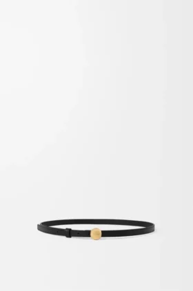 Pebble-riem van glad kalfsleer