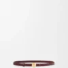 Pebble-riem van glad kalfsleer Pebble-riem van glad kalfsleer