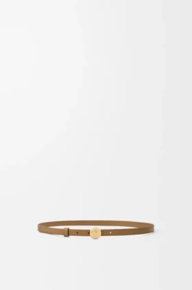 Pebble-riem van glad kalfsleer