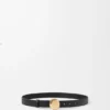 Pebble-riem van glad kalfsleer Pebble-riem van glad kalfsleer