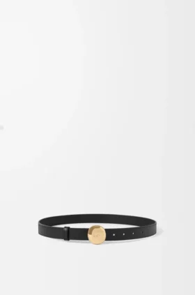 Pebble-riem van glad kalfsleer