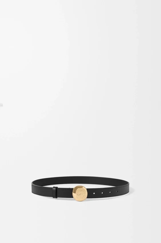 Pebble-riem van glad kalfsleer Pebble-riem van glad kalfsleer